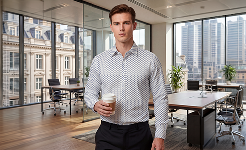 Woven and knit shirt sample