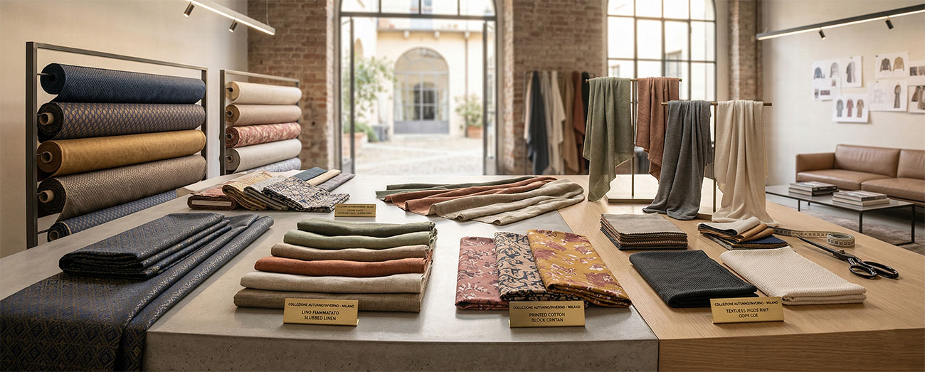 Fall winter fabric collection lookbook