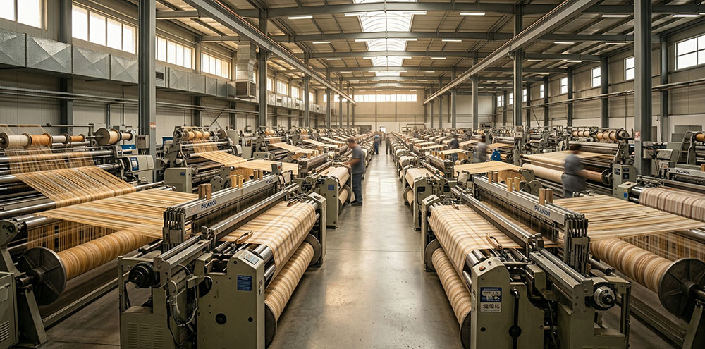 Woven shirting fabric division — knitting and weaving